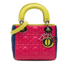 Dior Mini Tricolor Lambskin Cannage Lady Dior Secondhand