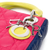 Dior Mini Tricolor Lambskin Cannage Lady Dior Secondhand