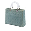 Dior Large Denim Cannage Acrylic Handles Lady Dior Secondhand