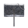 Saint Laurent Python Embossed Metallic Leather Classic Monogram Kate Tassel Wallet on Chain Secondhand