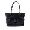Chanel CC Choco Bar Lambskin Camellia No 5 Tote Secondhand