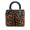 Dior Medium Pony Hair Leopard Print Lady Dior Secondhand