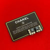 Chanel CC Resin Rhinestone Square Clip On Earrings Secondhand