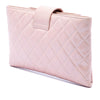 Chanel Quilted Glazed Calfskin Coco Pleats Clutch Secondhand