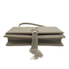 Secondhand Saint Laurent Small Croc Embossed Leather Monogram Kate Tassel Crossbody