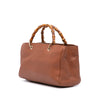 Gucci Medium Calfskin Bamboo Shopper Satchel Secondhand