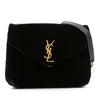 Saint Laurent Small Matelasse Velvet Monogram LouLou Crossbody Secondhand