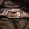 Ferragamo Metallic Leather Perforated Gancini Hobo Bag Secondhand