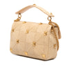 Valentino Large Raffia Roman Stud Satchel Secondhand