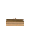 Saint Laurent Small Metallic Grain de Poudre Monogram Kate Box Chain Crossbody Secondhand