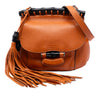 Gucci Small Leather Bamboo Nouveau Fringe Crossbody Secondhand