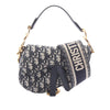 Dior Mini Oblique Canvas Saddle Bag Secondhand