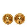 Secondhand Chanel CC Gold Plated Round Clip On Earrings