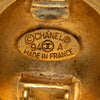 Secondhand Chanel CC Gold Plated Round Clip On Earrings