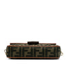 Fendi Zucca Embroidered Canvas Baguette Satchel Secondhand