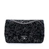 Chanel Paris-Shanghai Medium Tweed Strass Embellished Pudong Double Flap Secondhand