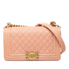 Chanel Old Medium Quilted Caviar Boy Flap Secondhand