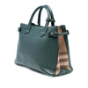 Burberry Medium Leather and House Check Banner Satchel Secondhand