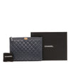 Secondhand Chanel Medium Quilted Lambskin Boy O Case Clutch
