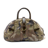 Dior Camouflage Coated Canvas Double Saddle Bowler Bag Secondhand