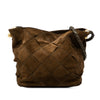 Bottega Veneta Suede Intrecciato Shoulder Bag Secondhand