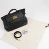 HERMES 24/24 29 Togo Leather Handbag in Black and Gold Metal Fittings D: 2019 Secondhand