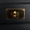 HERMES 24/24 29 Togo Leather Handbag in Black and Gold Metal Fittings D: 2019 Secondhand