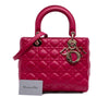 Secondhand Dior Medium Lambskin Cannage Lady Dior