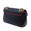 Gucci Medium GG Marmont Matelasse Diagonal Leather Torchon Shoulder Bag Secondhand