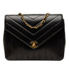Chanel Small Chevron Lambskin Envelope Flap Secondhand