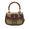 Gucci Small Jumbo GG Canvas Web Bamboo 1947 Top Handle Bag Secondhand