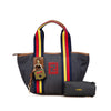 Fendi Mini Denim Lock Shopping Tote Secondhand