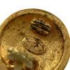 Chanel CC Gold Plated Round Clip On Earrings Secondhand