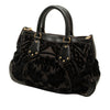 Prada Velluto Burnout and Canvas Canapa Logo Convertible Tote Secondhand
