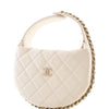 Chanel CC Quilted Lambskin Chain Around Pouch Hobo Secondhand