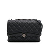 Chanel Small Quilted Grained Calfskin CC Round Clasp Accordion Flap Secondhand