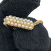 Louis Vuitton Gold Plated Essential V Pearl Necklace Secondhand