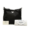 Prada Leather Trimmed Tessuto Zip Top Crossbody Secondhand