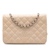 Chanel CC Quilted Lambskin Diamond Wallet On Chain Secondhand