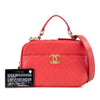 Chanel Small CC Quilted Caviar Top Handle Camera Bag Secondhand