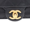 Chanel Mini Quilted Calfskin Crystal Pearls Chain Flap Secondhand