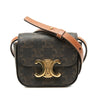 Celine Mini Triomphe Coated Canvas Claude Crossbody Secondhand