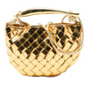 Secondhand Bottega Veneta Baby Metallic Lambskin Intrecciato Sardine