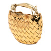 Secondhand Bottega Veneta Baby Metallic Lambskin Intrecciato Sardine
