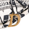 Dior Embroidered Canvas Stars Saddle Bag Secondhand