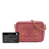 Chanel Caviar CC Filigree Vanity Clutch with Chain Secondhand