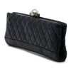 Chanel CC Quilted Lambskin Pearl Clutch Secondhand