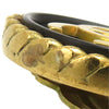 Chanel CC Gold Plated and Enamel Round Clip On Earrings Secondhand