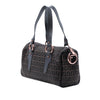 Fendi Zucchino Canvas Bauletto Boston Bag Secondhand