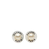 Chanel CC Resin Faux Pearl Round Clip On Earrings Secondhand